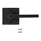 Kwikset Kwikset Halifax Iron Black Reversible Dummy Lever Right or Left Handed 97880-949 - alternate 1